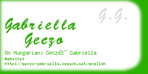 gabriella geczo business card